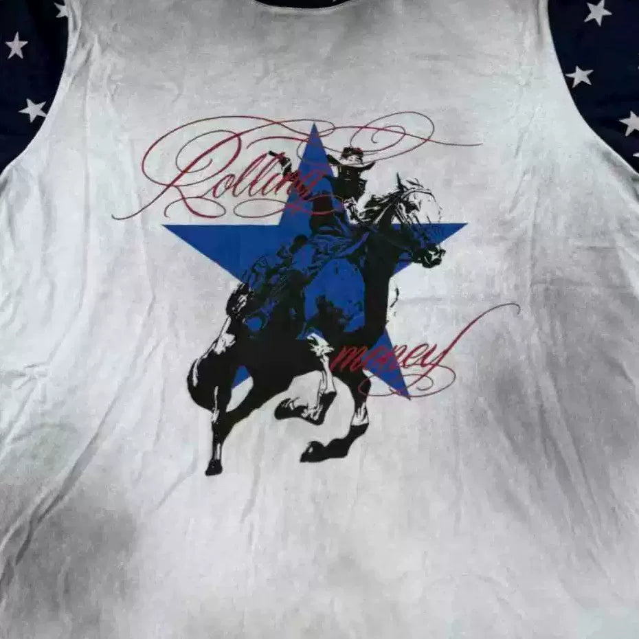 ROLLINGMONEY Vintage Graphic T-Shirt