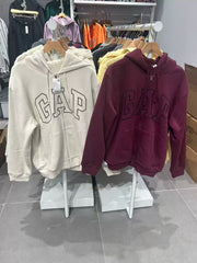 Gap Men's and Women's 2025 Autumn New Logo Imitation Lamb Fleece Hoodie Sweatshirt US Version 789781