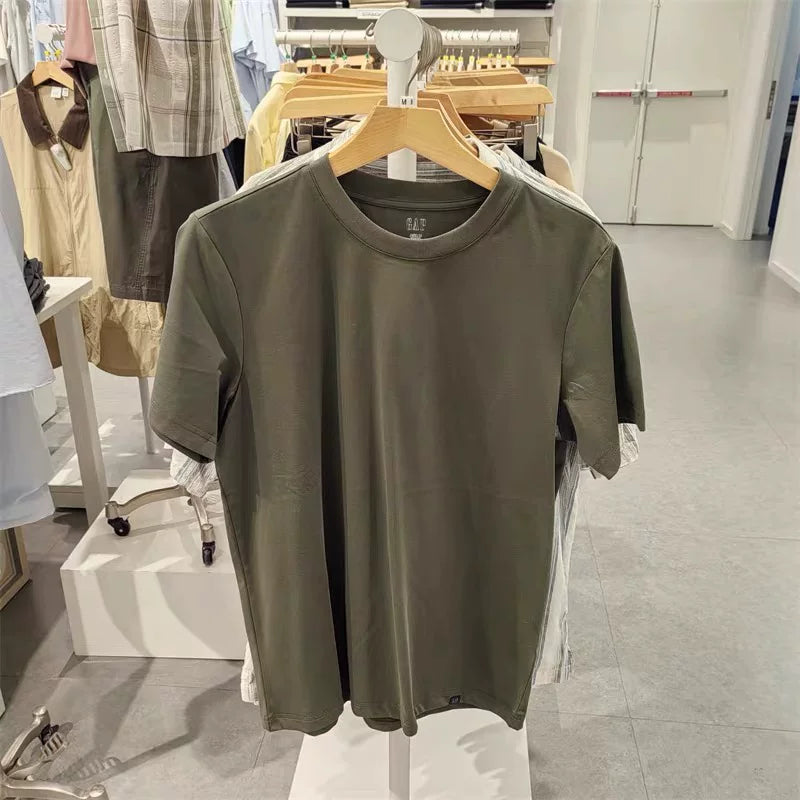 Cheng Yi endorses Gap men's and women's 2026 summer new moisture absorbing quick drying round neck short sleeved T-shirt 854282