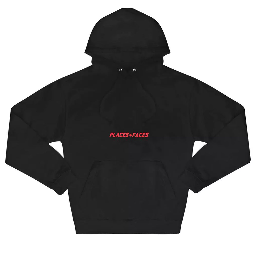 Places + Faces Reflective Logo Hoodie