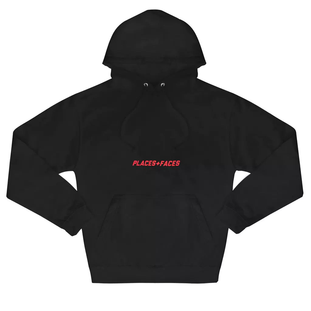Places + Faces Reflective Logo Hoodie
