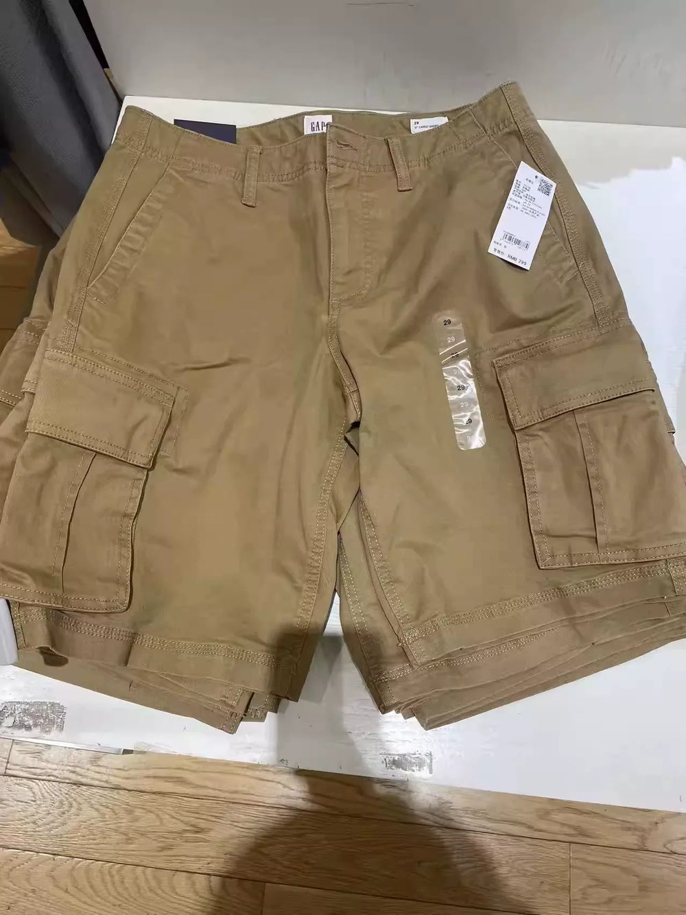 成毅代言Gap男装春季新款经典款工装短裤休闲裤美版703768