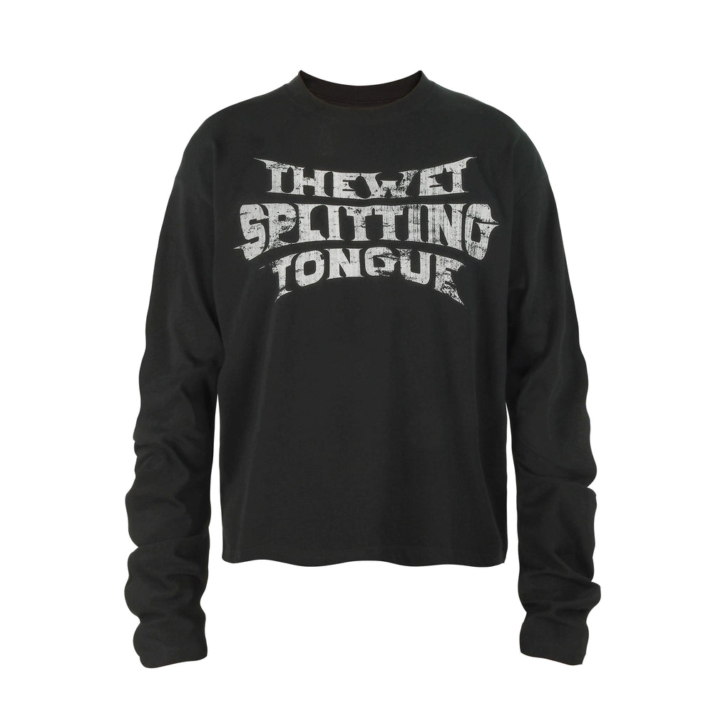 THEWET 2026 American Street Letter Printed Logo Curved Knife Camouflage Long Sleeve Daily Casual Interior Long Tee