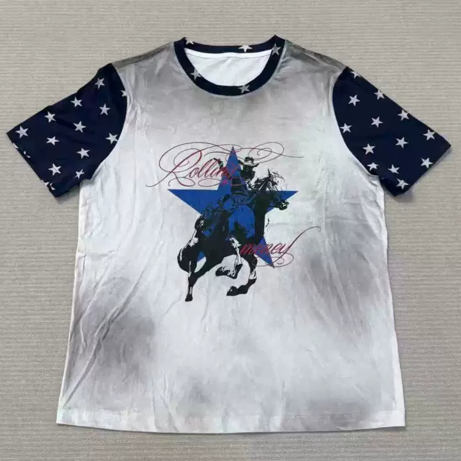 ROLLINGMONEY Vintage Graphic T-Shirt