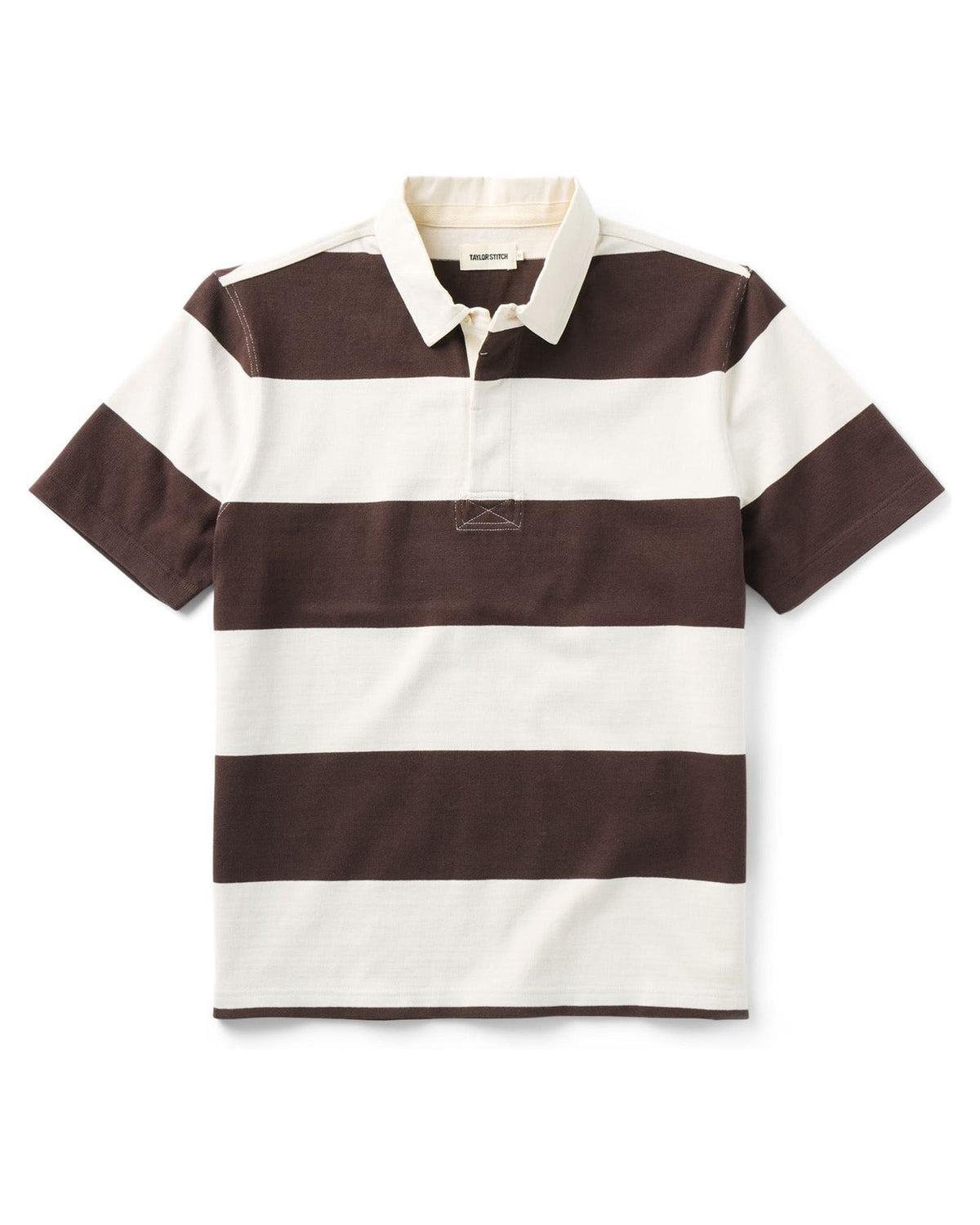 The Short Sleeve Rugby Shirt in Port Stripe