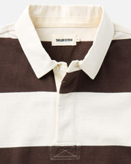 The Short Sleeve Rugby Shirt in Port Stripe