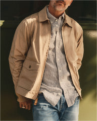 The Airman Jacket in Organic Khaki Foundation Twill