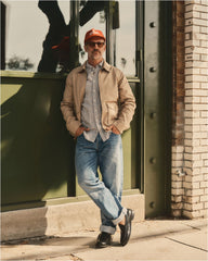 The Airman Jacket in Organic Khaki Foundation Twill