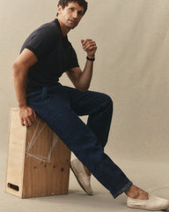The Breakwater Pant in Rinsed Indigo Hemp Denim