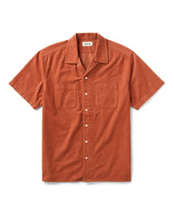 The Conrad Shirt in Heather Chili Pincord