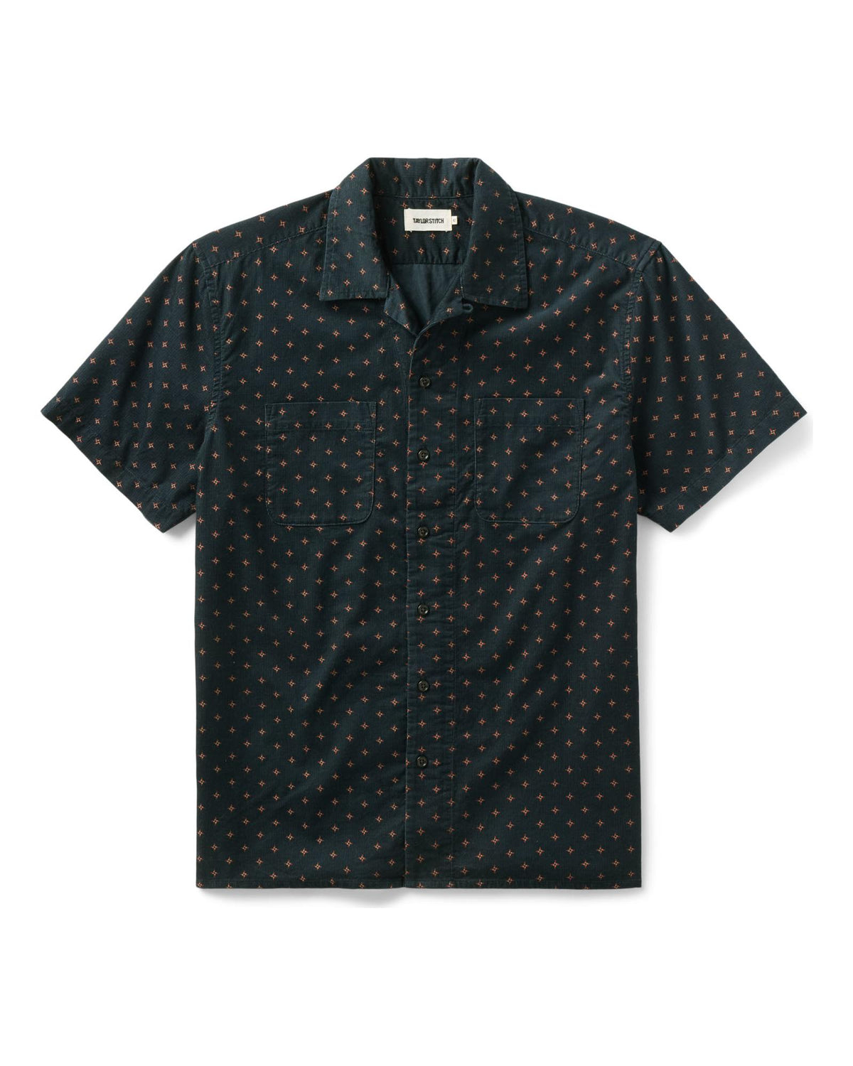 The Conrad Shirt in Navy Pigeon Foulard Pincord