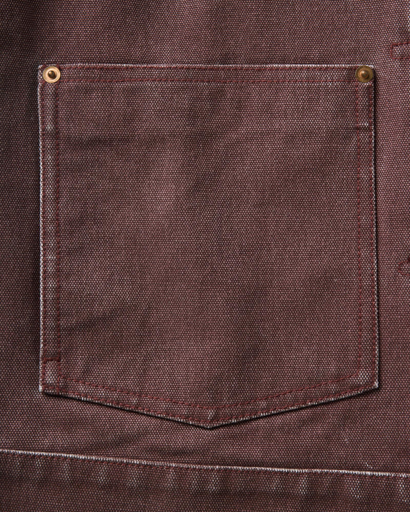 The Ryder Jacket in Burgundy Chipped Canvas
