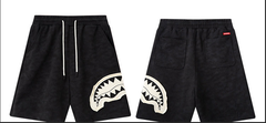 SprayGround Shark Mouth Patch Shorts - Black