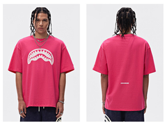 SprayGround Shark Mouth Graphic Tee Pink