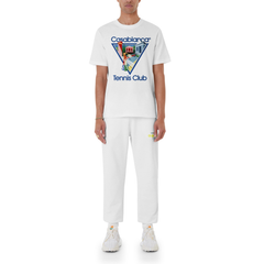 CASABLANCA LA JOUEUSE SHORT SLEEVE T‑SHIRT WHITE