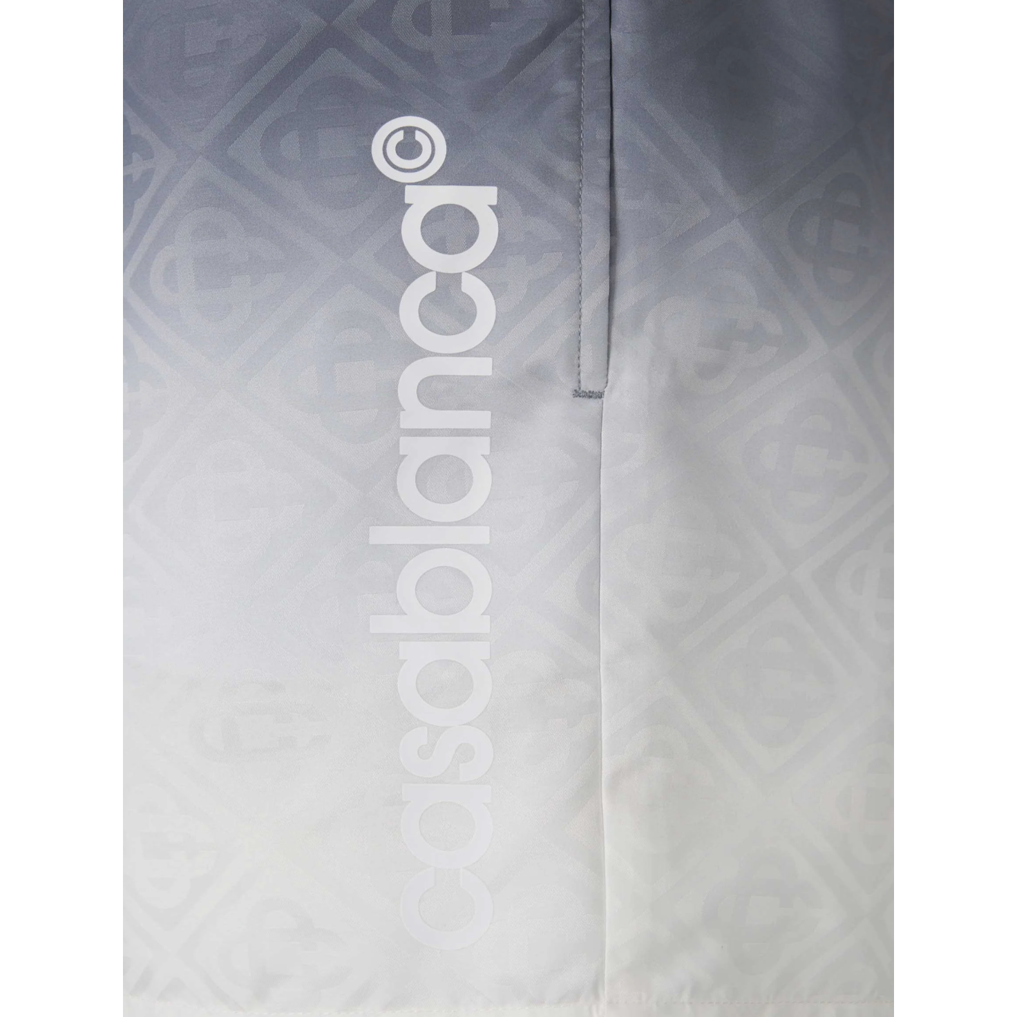CASABLANCA JACQUARD GRADIENT SWIM SHORTS GREY GRADIENT
