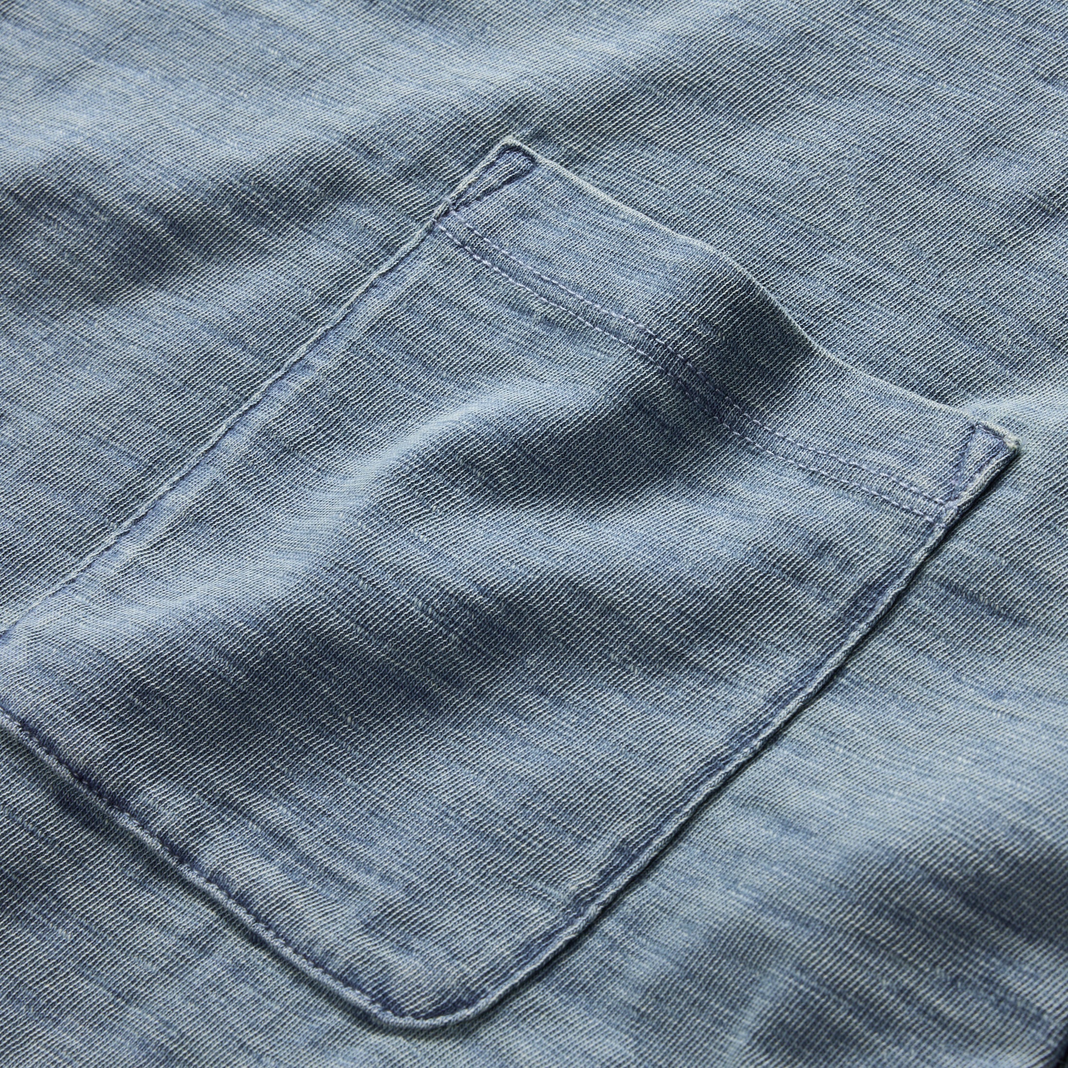 The Slub Tee in Washed Indigo