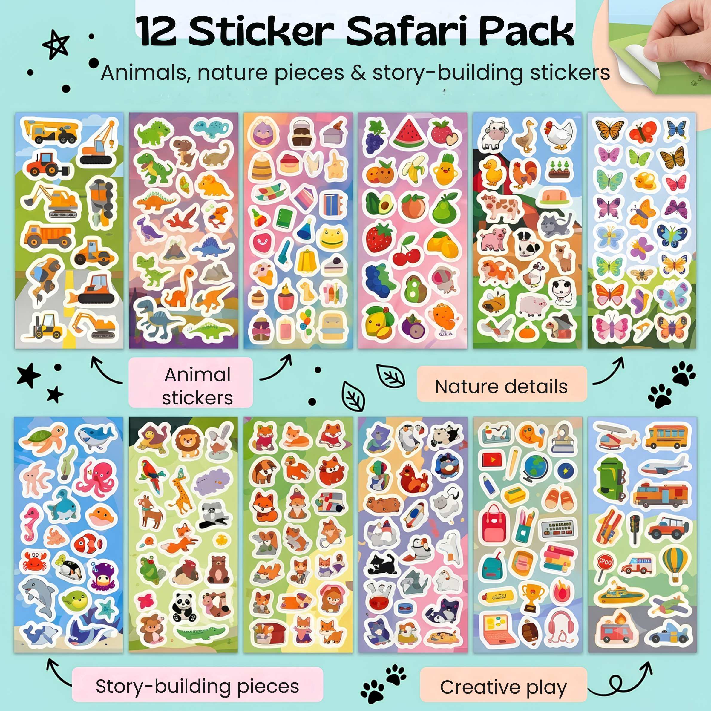 TibaToes™ WildScene Sticker Adventure Book