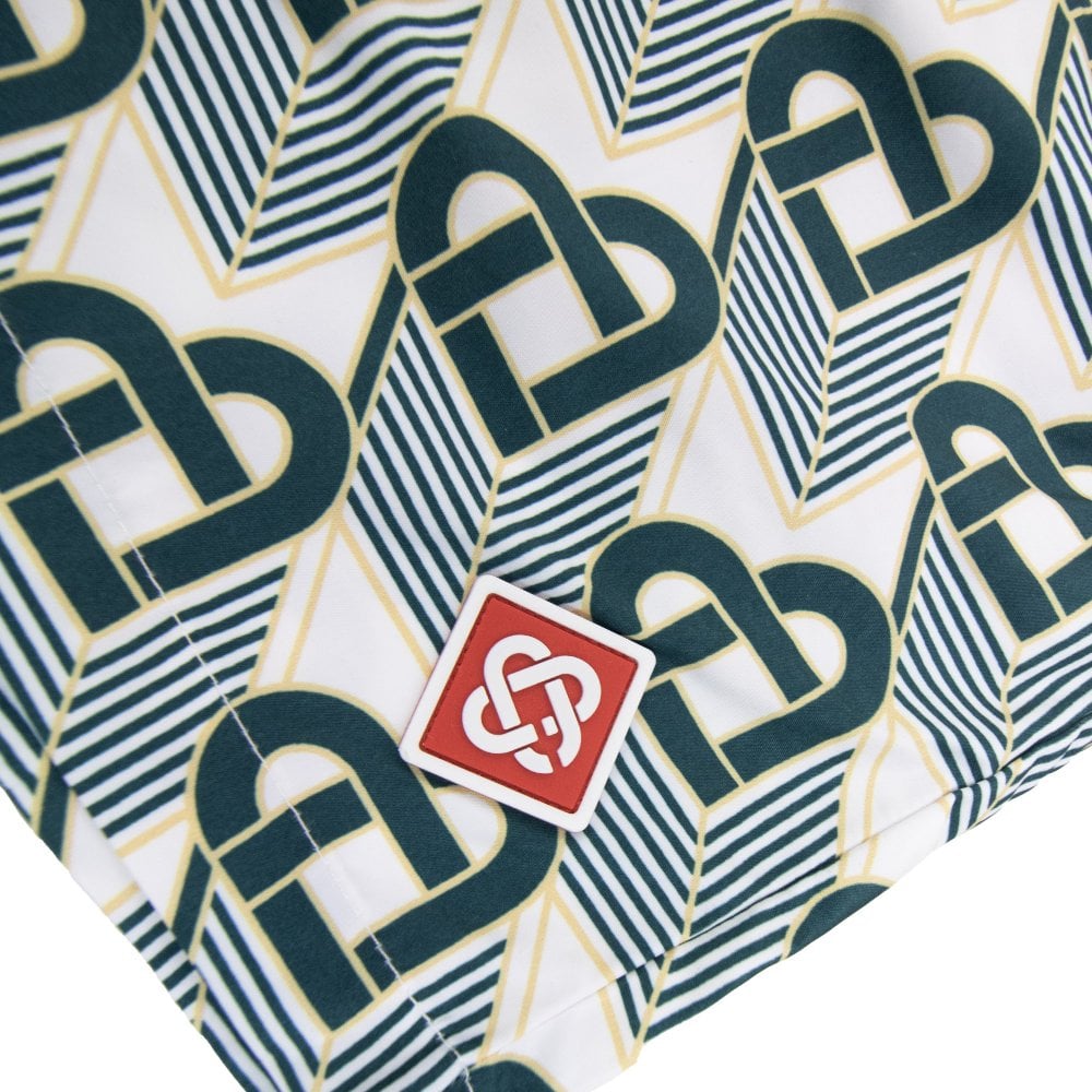 CASABLANCA HEART MONOGRAM PRINTED SWIM SHORTS  Printed Swim Shorts Green
