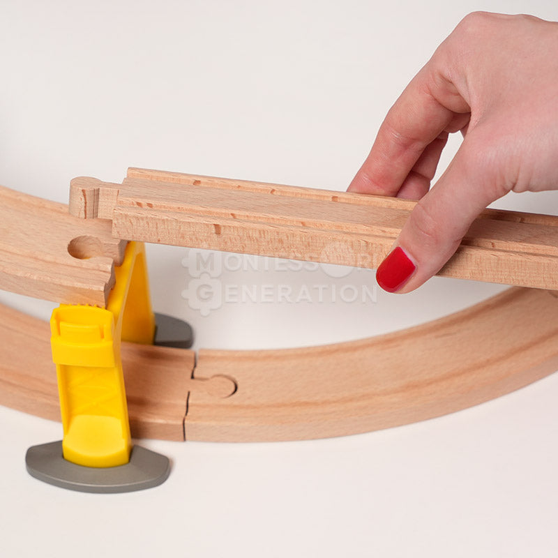Montessori Crane & Train Magnetic Playset