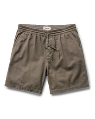 The Apres Short in Organic Espresso Foundation Twill