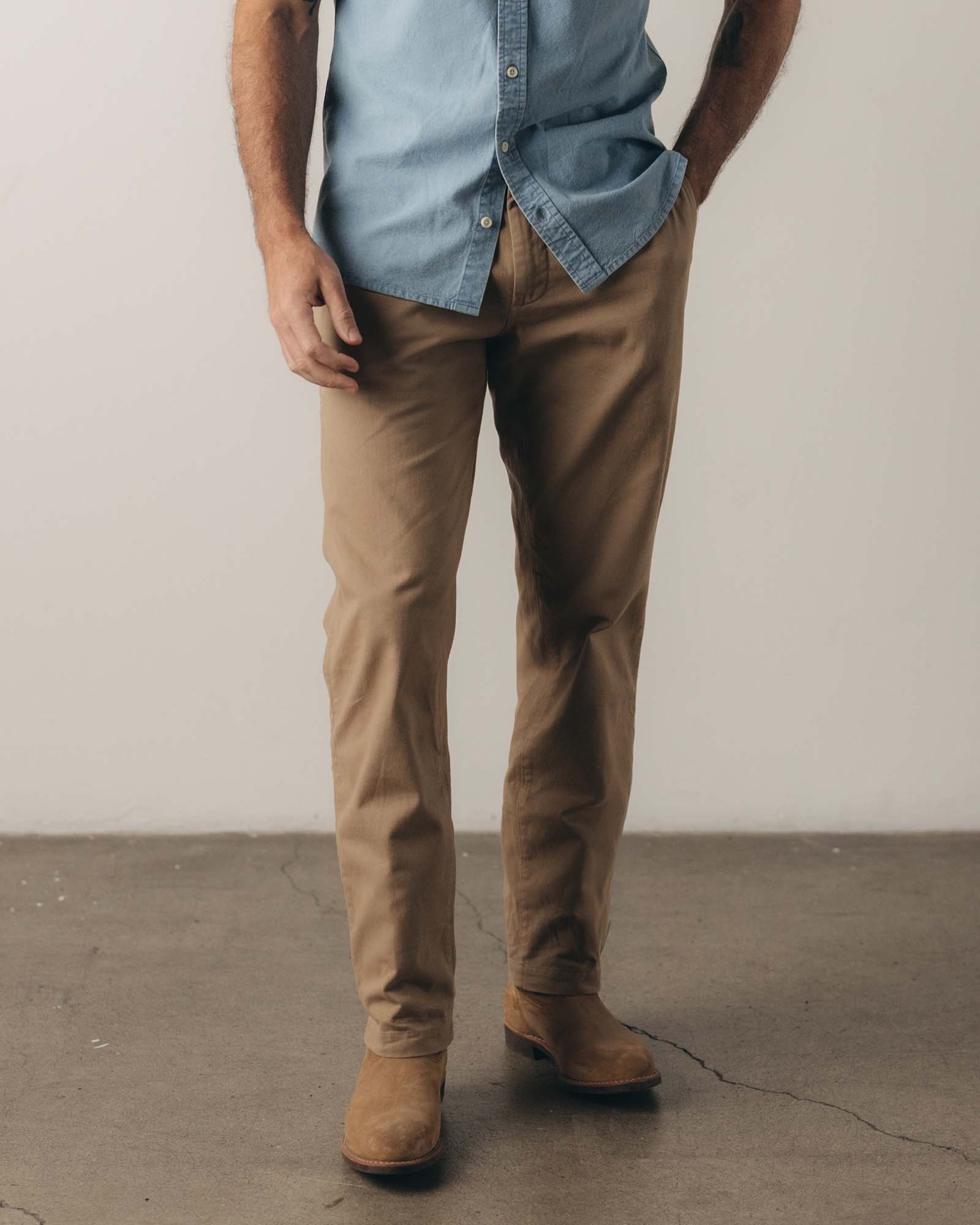 The Democratic Foundation Pant in Organic Khaki
