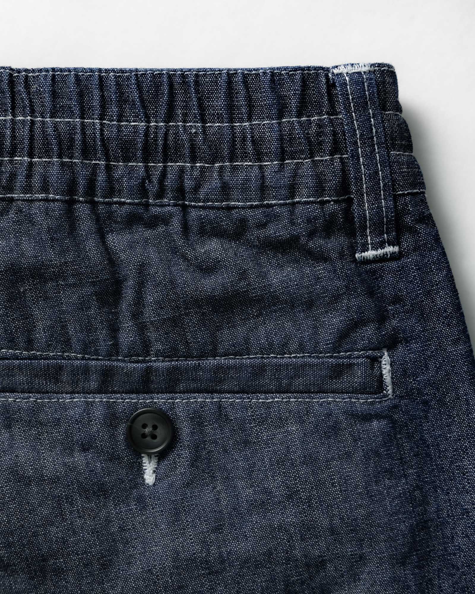 The Easy Pant in Washed Indigo Chambray