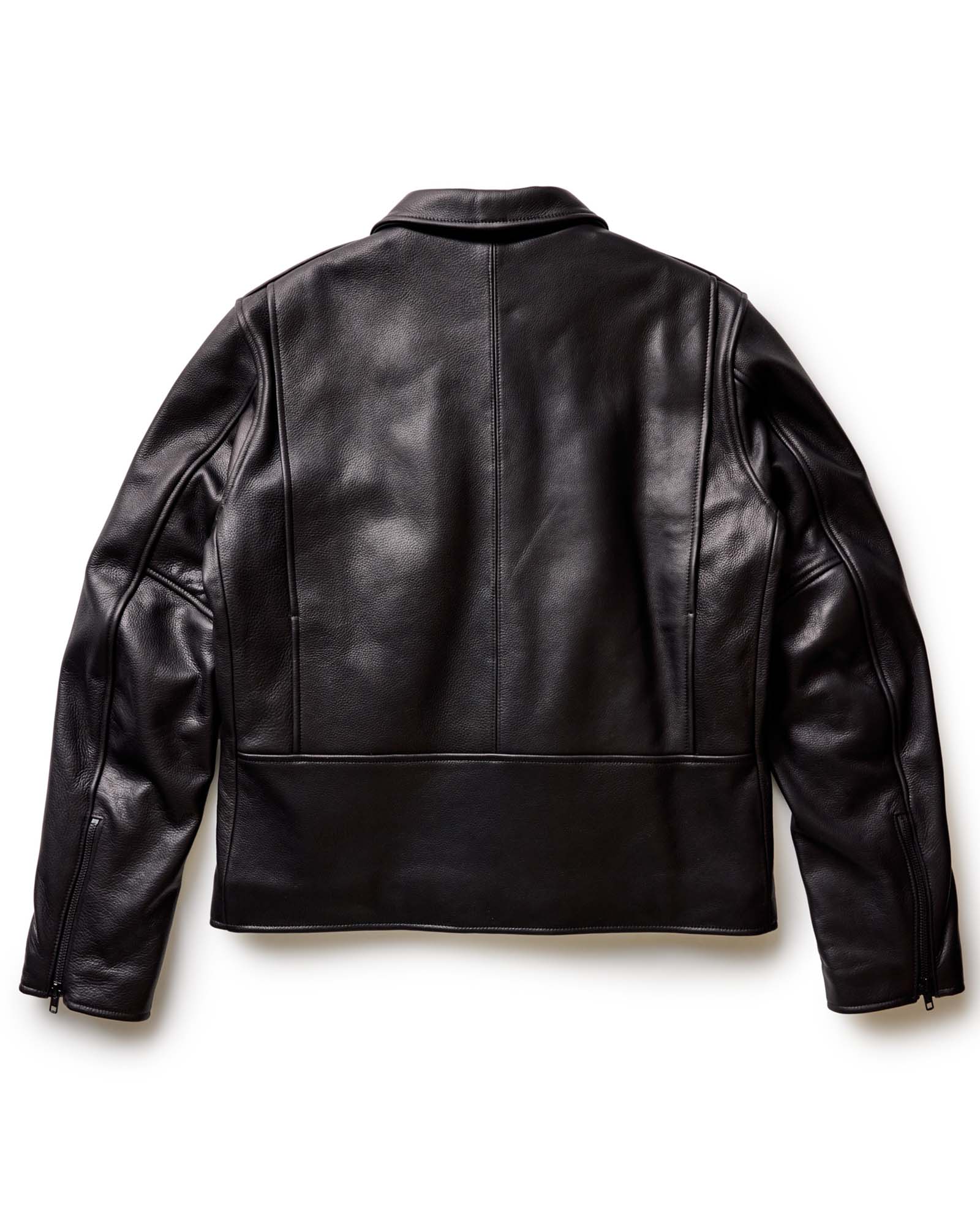 The Moto Jacket in Black Steerhide