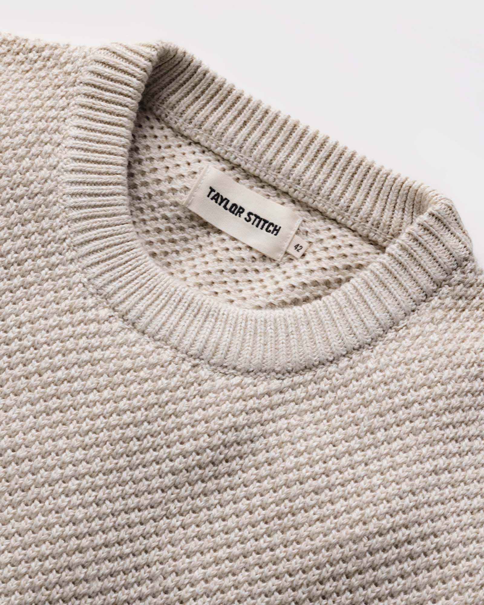 The Crawford Crew Sweater in Marled Natural