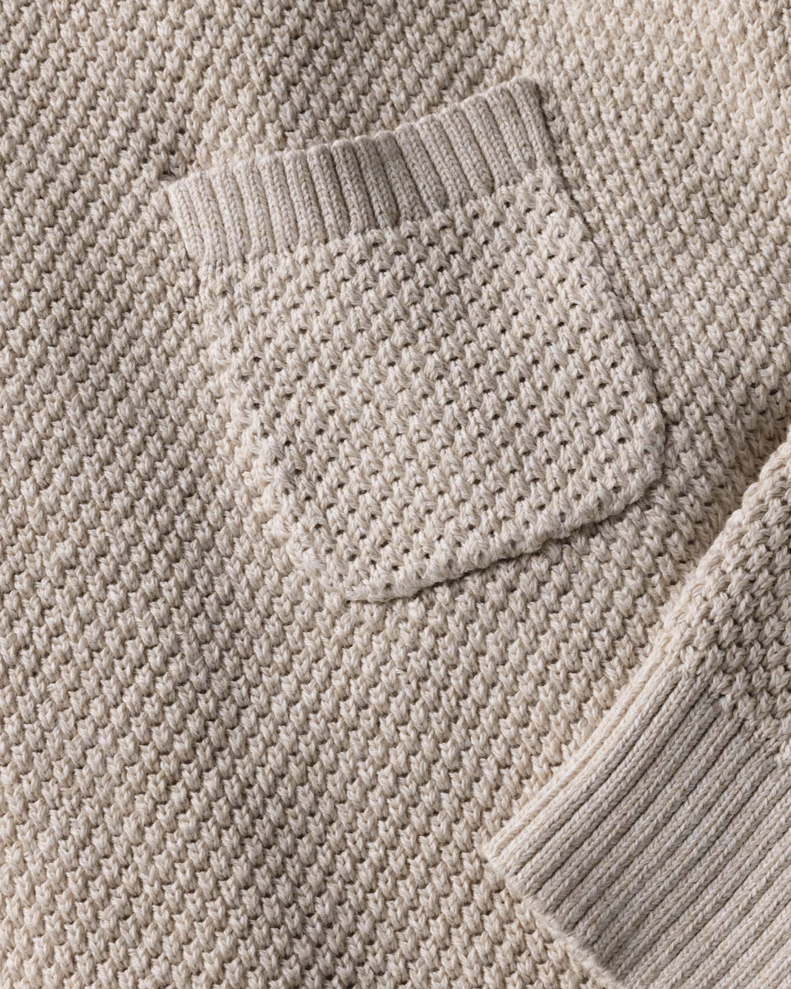 The Crawford Crew Sweater in Marled Natural