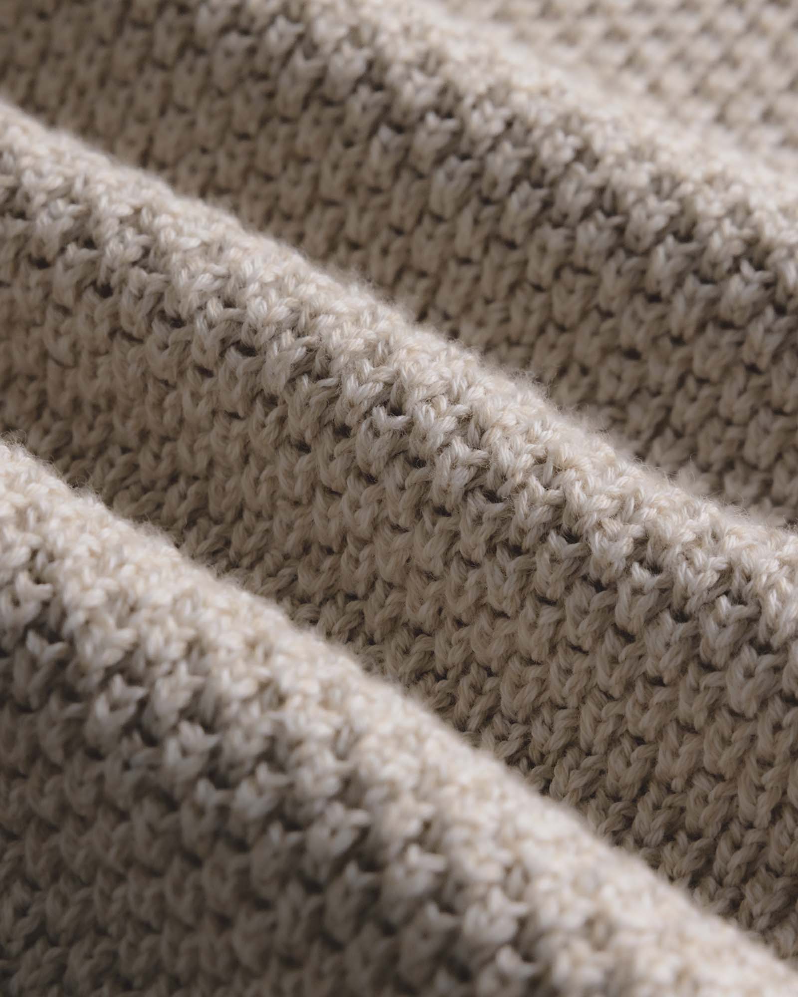 The Crawford Crew Sweater in Marled Natural