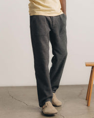 The Breakwater Pant in Charcoal Sashiko