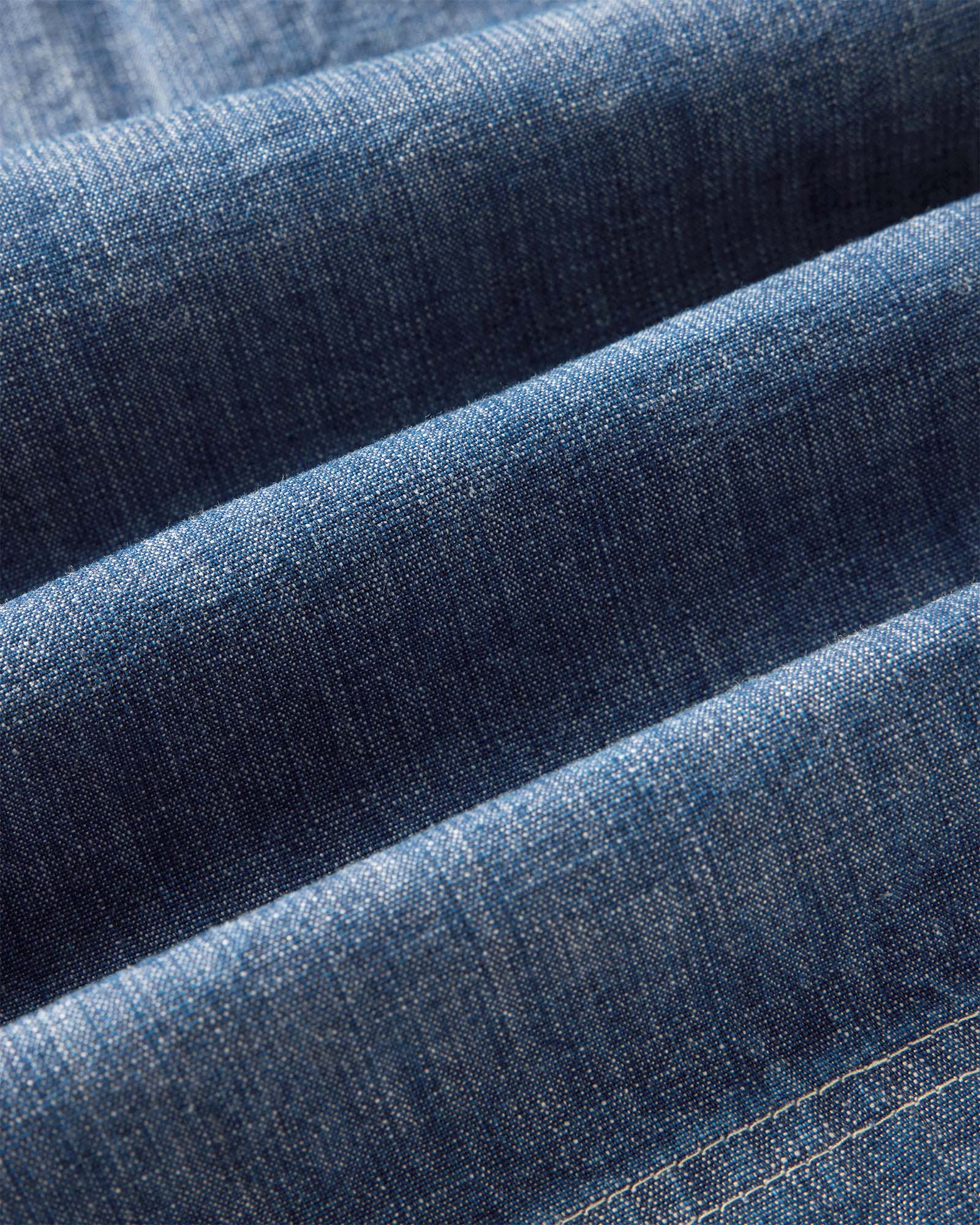 The Breakwater Short in Washed Indigo Chambray