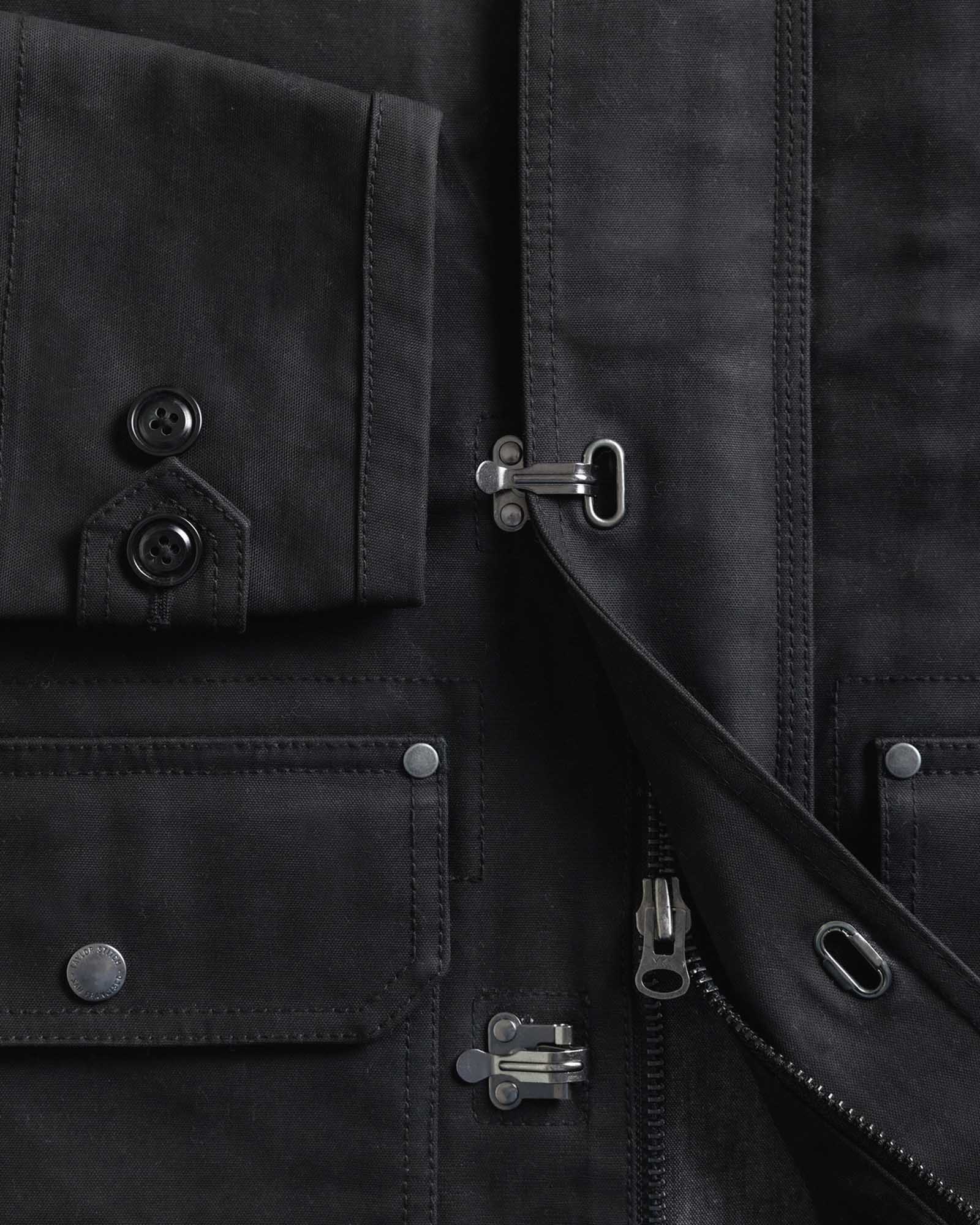 The Cinder Jacket in Coal Dry Wax