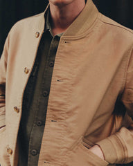The Clark Bomber in Khaki Bedford Cord