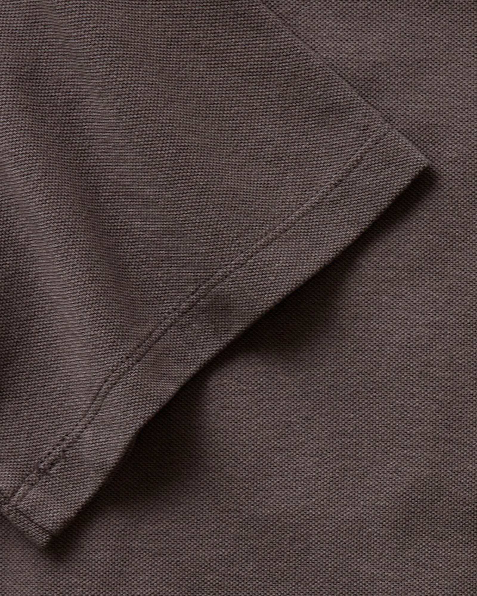 The Cotton Hemp Polo in Asphalt Pique