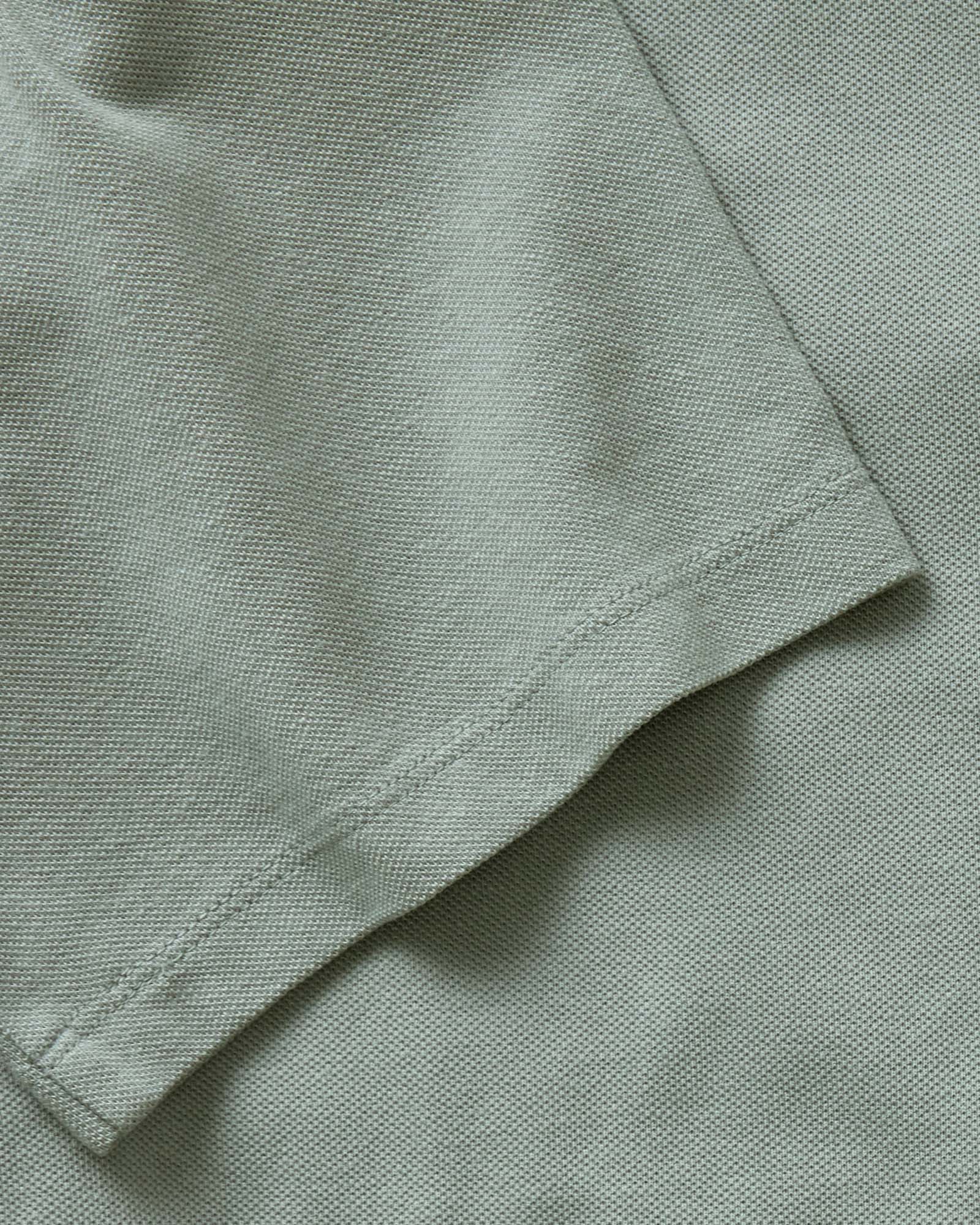 The Cotton Hemp Polo in Surf Green Pique