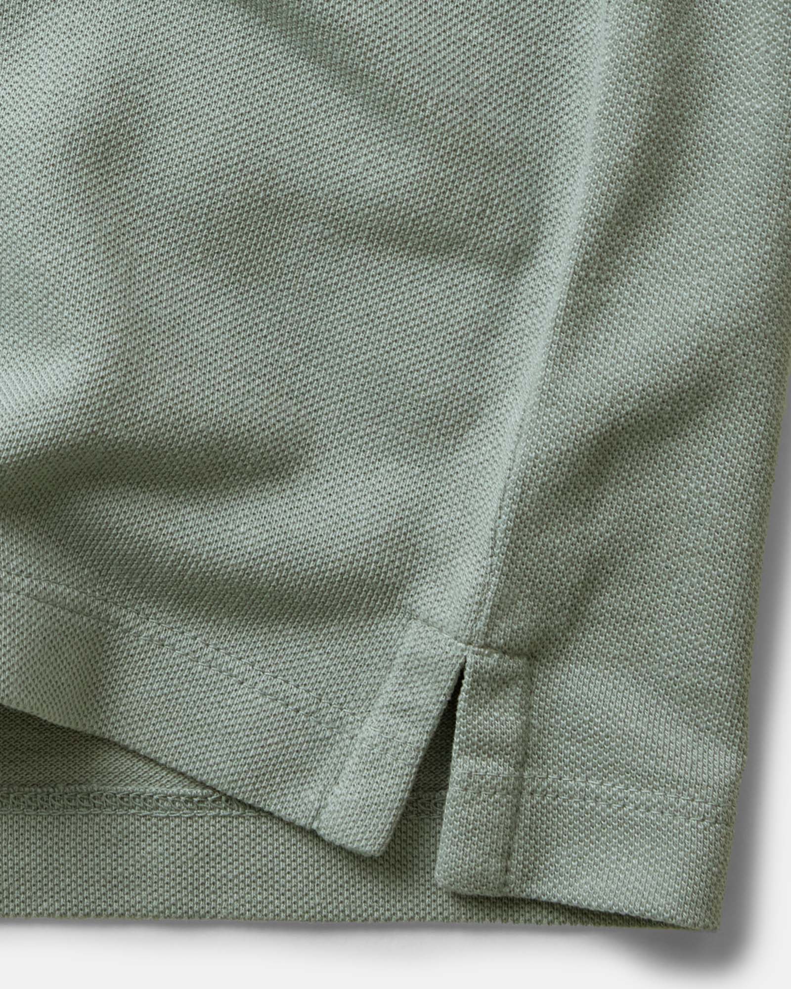 The Cotton Hemp Polo in Surf Green Pique