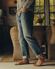 The Democratic Jean in Light Wash Organic Selvedge