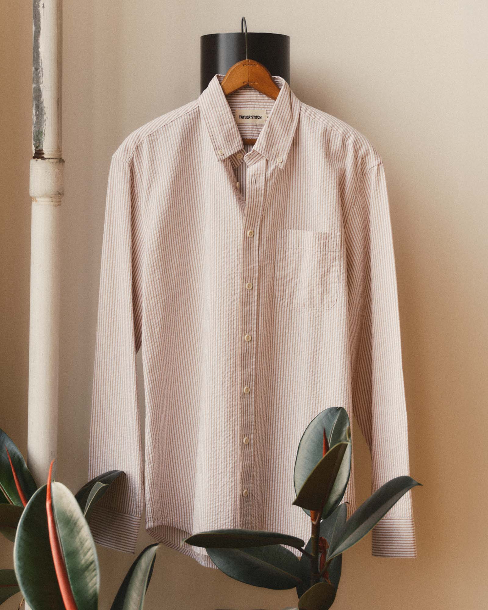 The Jack in Sand Stripe Seersucker