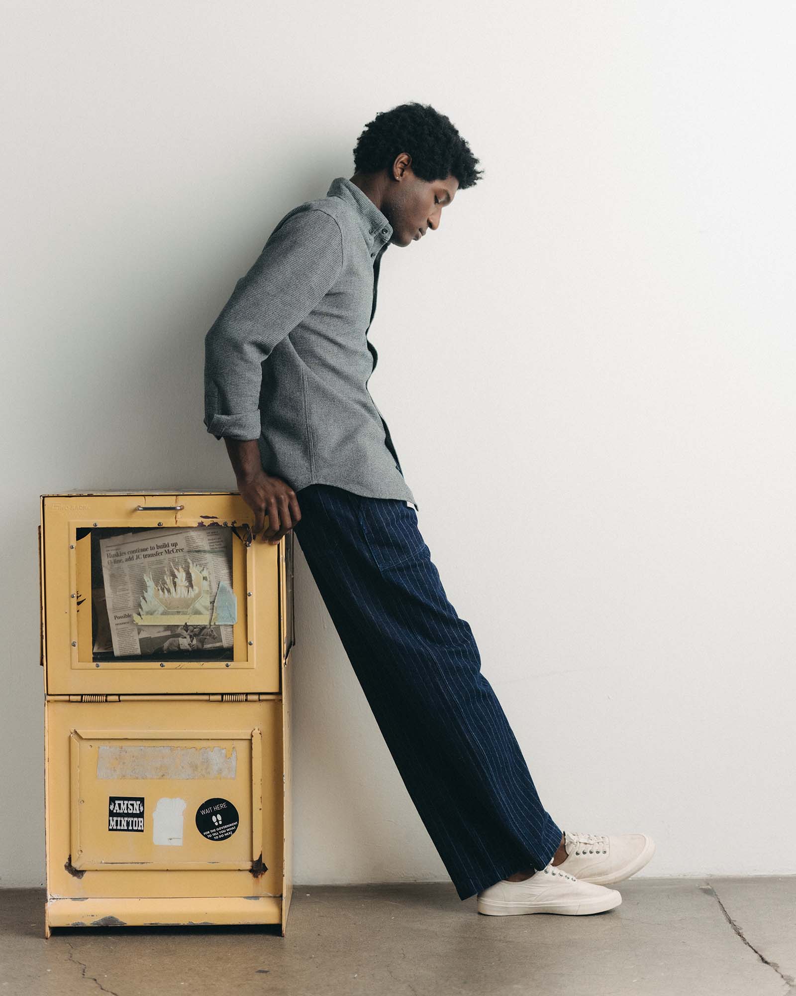 The Mariner Jean in Rinsed Indigo Dobby Denim