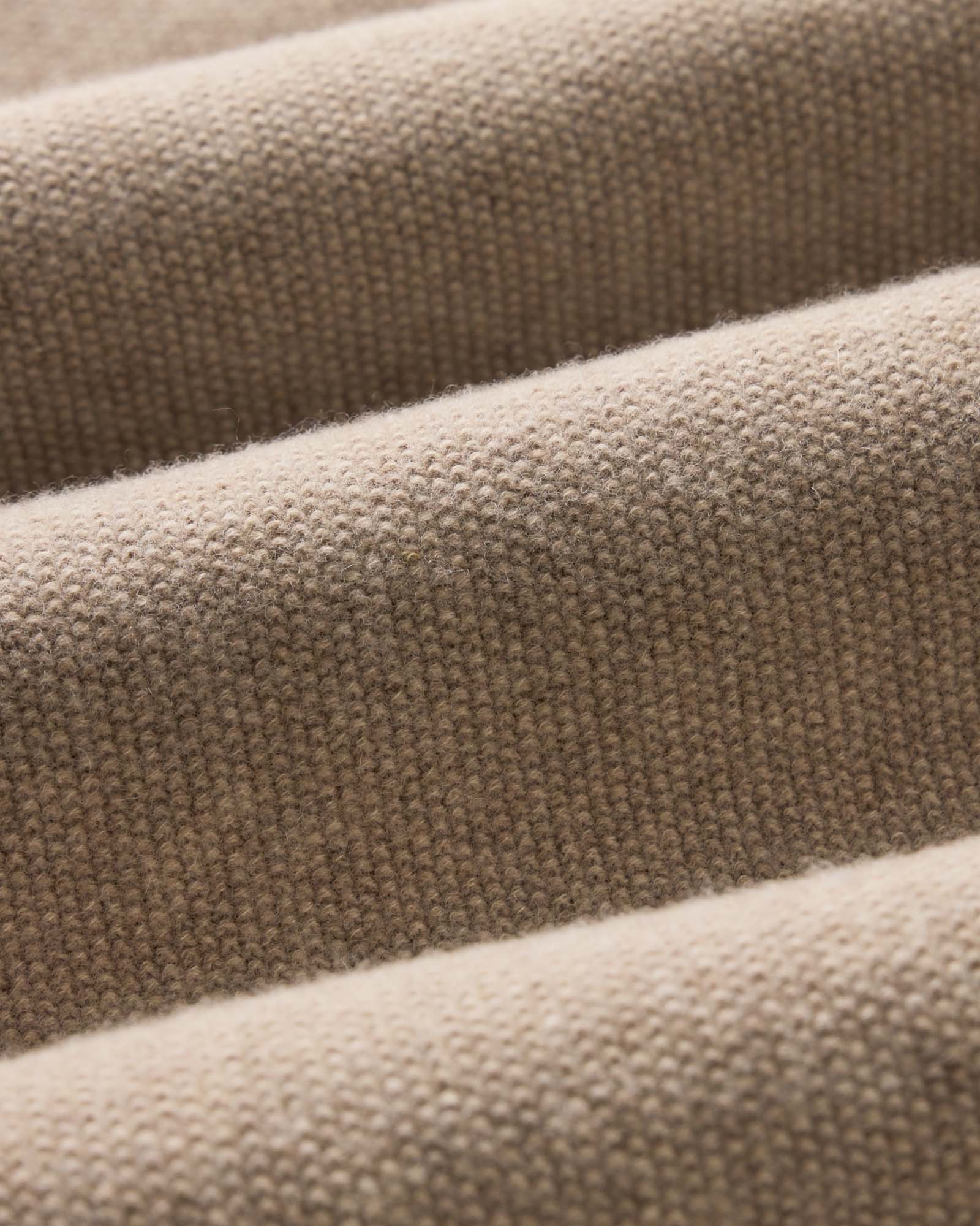 The Newton Sweater Polo in Heather Oatmeal
