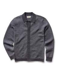 The Nichols Polo in Navy Birdseye Merino
