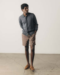 The Nichols Polo in Navy Birdseye Merino