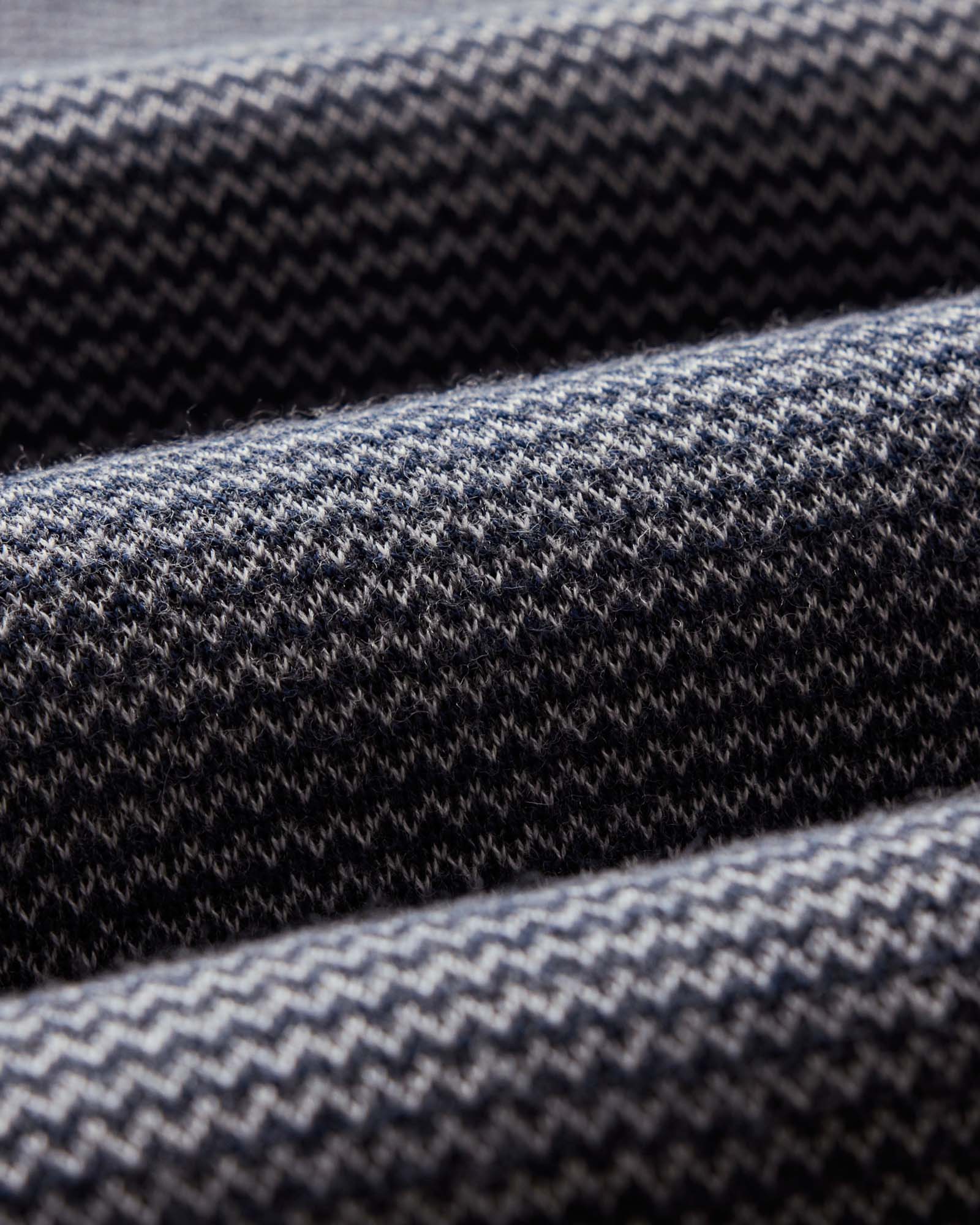 The Nichols Polo in Navy Birdseye Merino