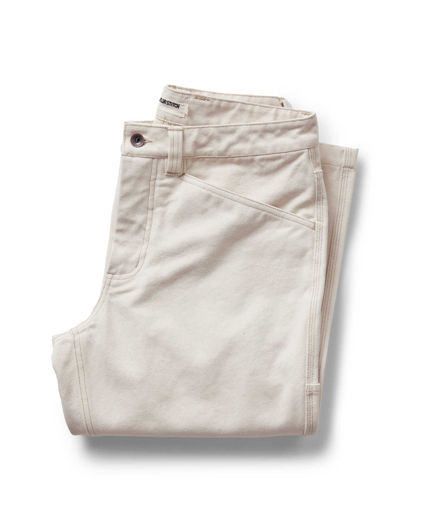 The Painter Pant in Seeded Natural Chipped Canvas