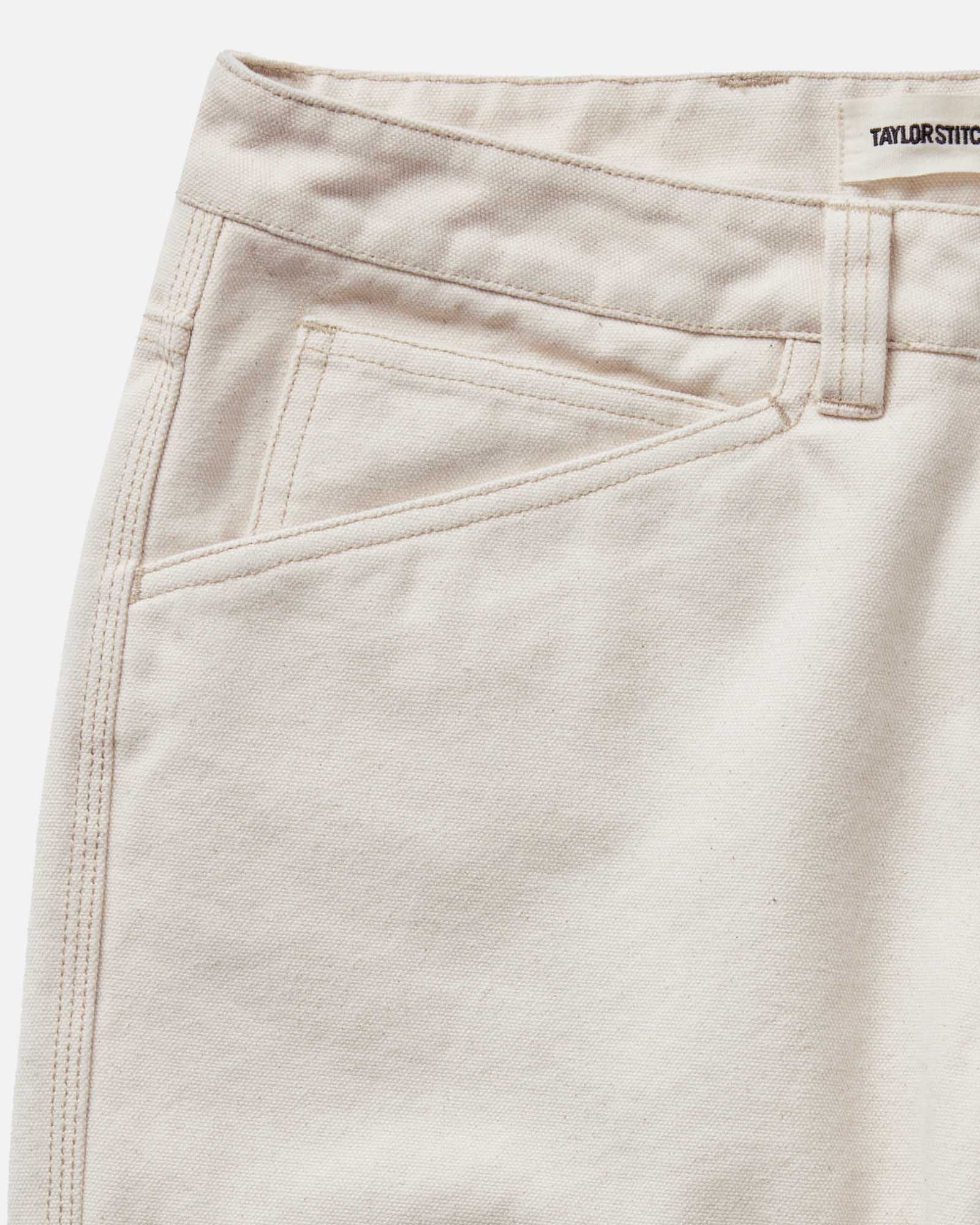 The Painter Pant in Seeded Natural Chipped Canvas