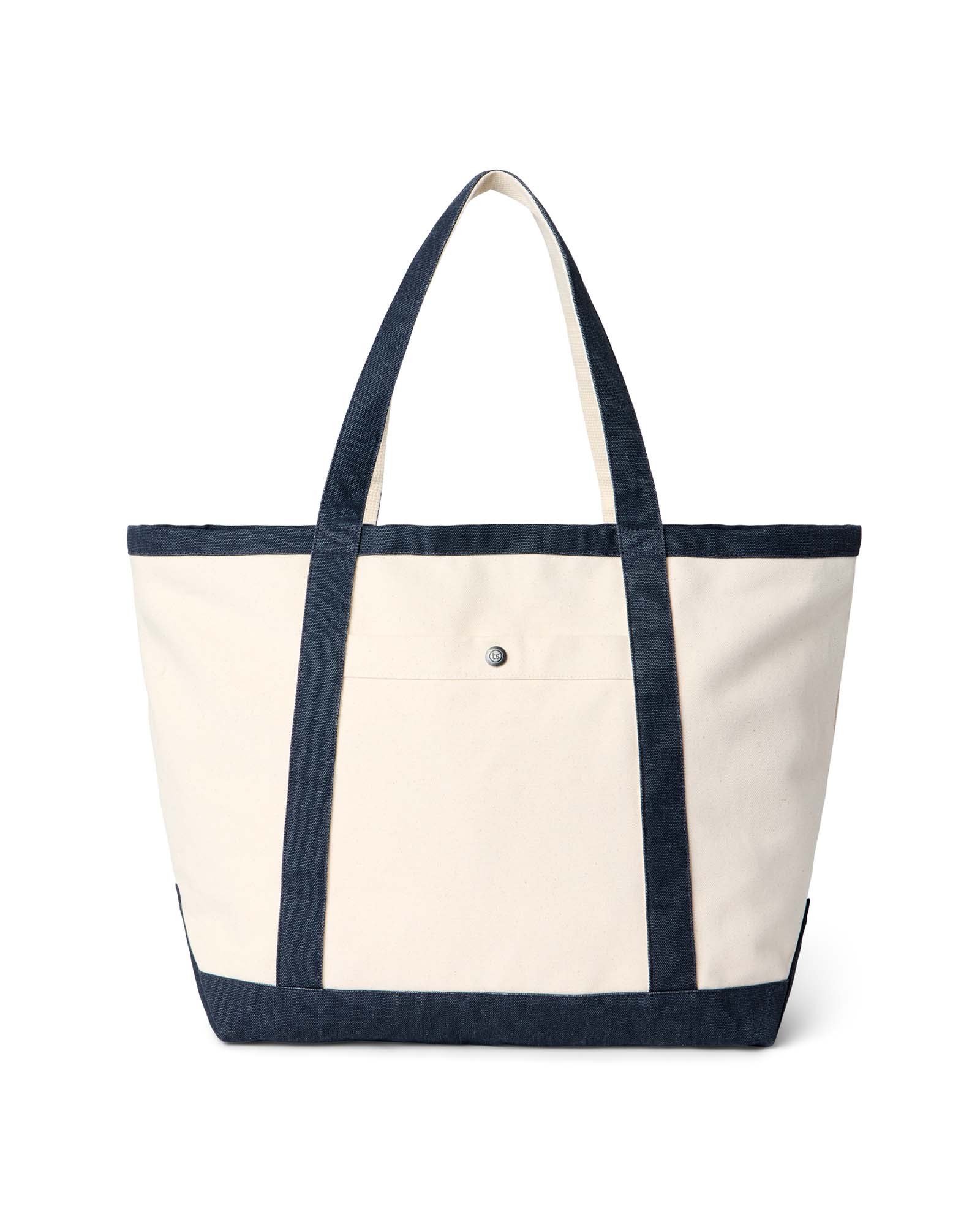 The Schooner Tote in Seeded Natural Chipped Canvas
