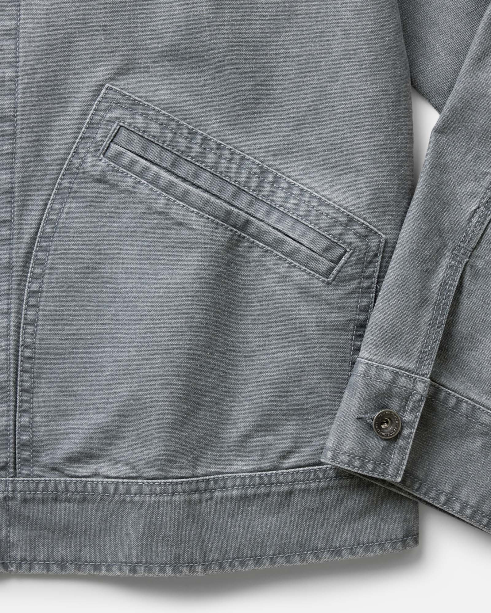 The Shifter Jacket in Dark Grey Pigment Canvas