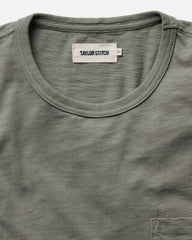 The Slub Tee in Smoked Olive